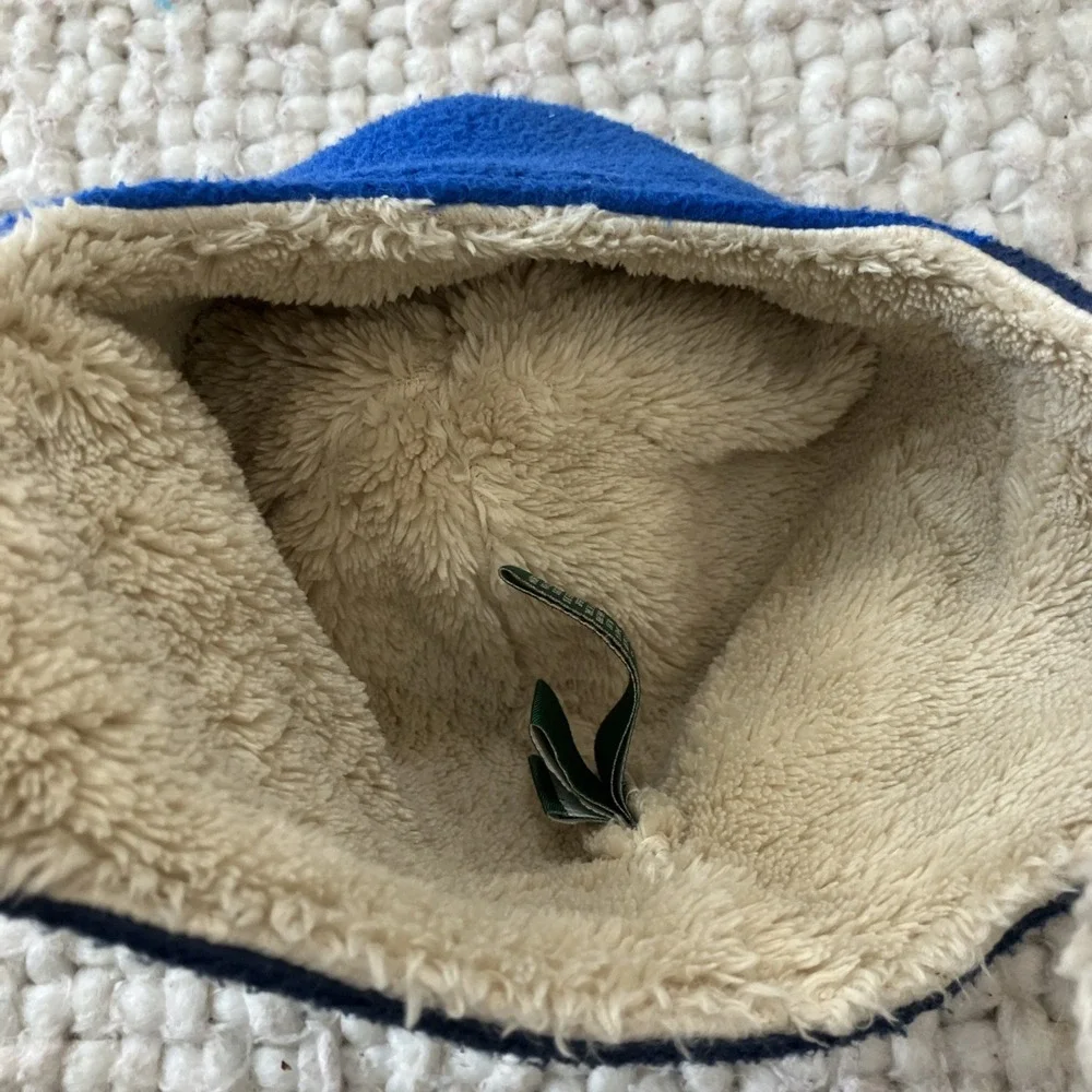 LL Bean Toddler 12-24 Months Fleece Hat Ear Flap‎ Blue